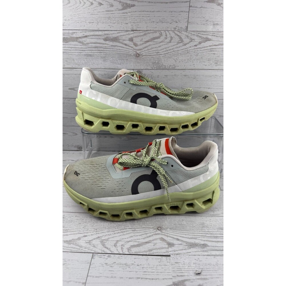 On Cloudmonster 61.99022 Glacier Meadow Green 10B Women Mesh Running Shoes #905